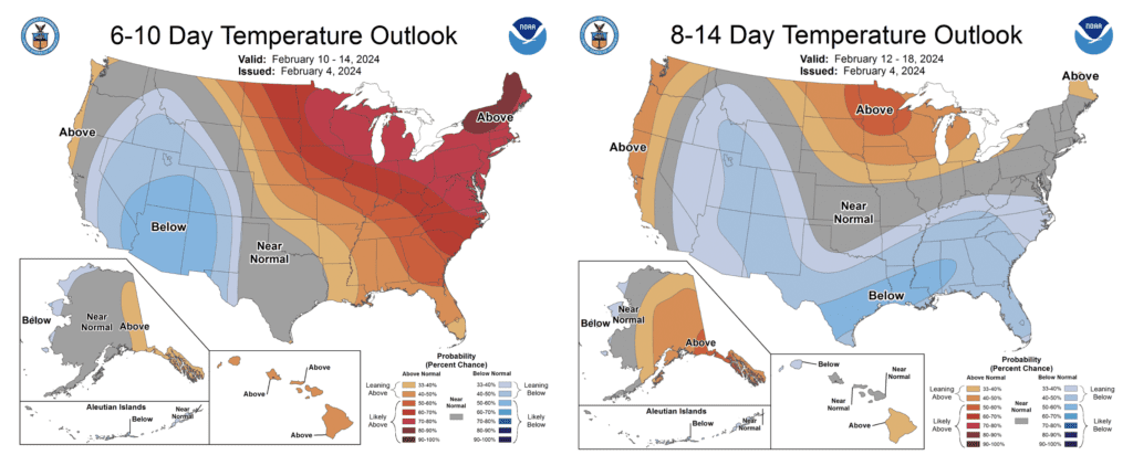 US weather map outlook forecast